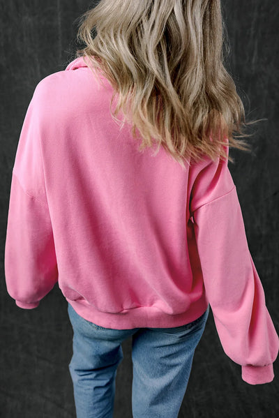 Explore More Collection - Half Zip Long Sleeve Sweatshirt