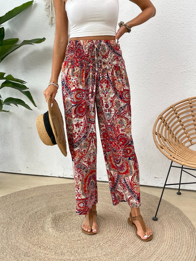 Explore More Collection - Printed Wide Leg Pants