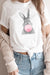 Explore More Collection - Cute Bunny Blowing Bubblegum Easter Graphic Tee