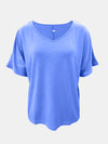 Explore More Collection - Full Size Scoop Neck Short Sleeve T-Shirt