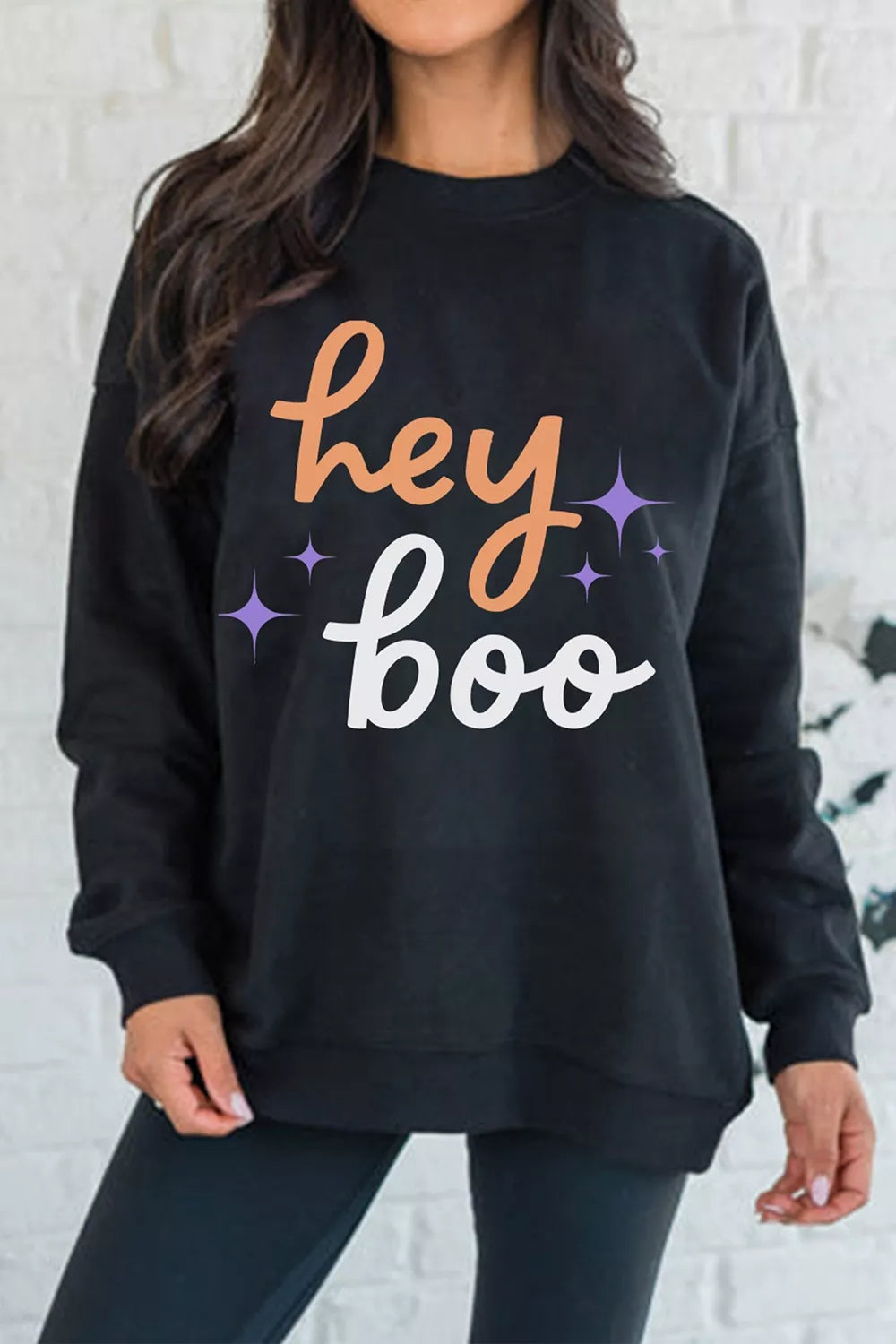 Hey Boo Halloween Sweatshirt