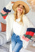 Explore More Collection - Haptics Full Size Color Block Open Front Cardigan