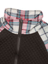 Explore More Collection - Plaid Half Zip Long Sleeve Sweatshirt