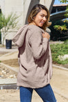 Explore More Doorbusters - Full Size Teddy Hooded Jacket with Pockets