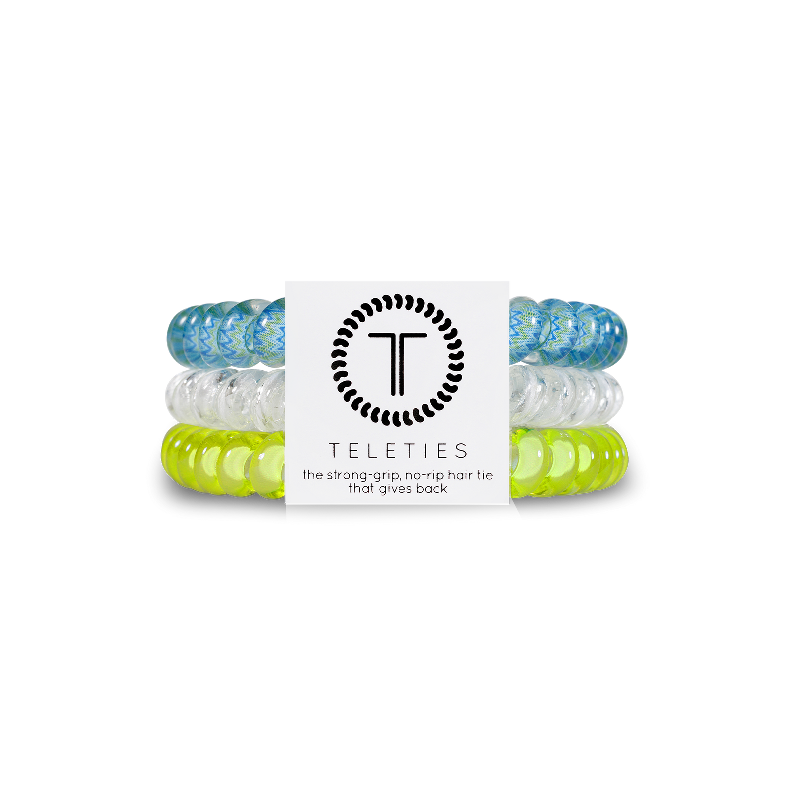 Ocean Villa - Small Spiral Hair Coils, Hair Ties, 3-Pack -  Teleties