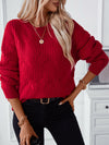 Explore More Collection - Round Neck Long Sleeve Sweater