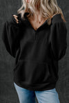 Explore More Collection - Half Zip Long Sleeve Sweatshirt