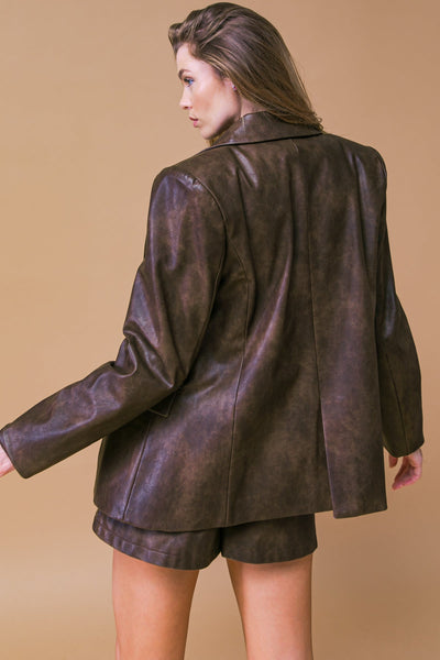 Explore More Collection - EXCEPTIONAL LOOK FAUX BLAZER