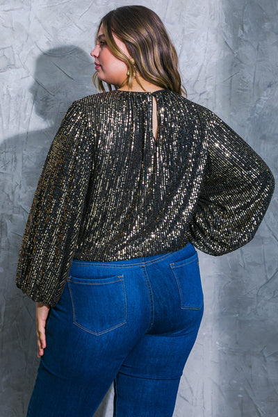Explore More Collection - HOPE YOU REMEMBER SEQUIN TOP
