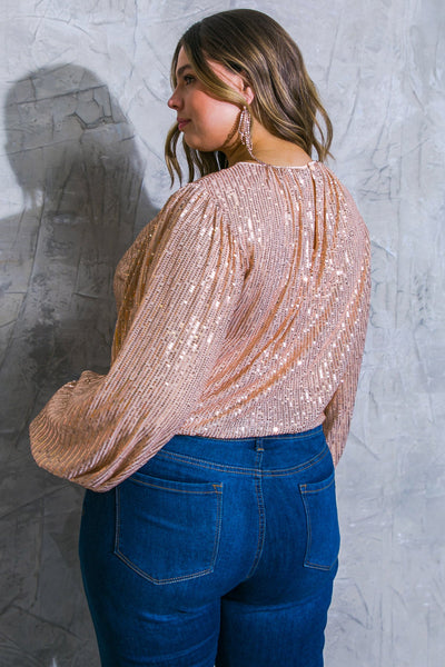 Explore More Collection - HOPE YOU REMEMBER SEQUIN TOP