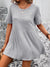 Explore More Collection - Round Neck Short Sleeve Blouse