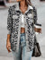 Explore More Collection - Full Size Leopard Collared Neck Button Up Long Sleeve Jacket