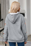 Explore More Collection - Drawstring Football Long Sleeve Hoodie