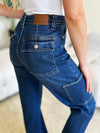 Explore More Collection - Judy Blue Full Size High Waist Straight Cargo Jeans