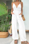 Explore More Collection - Full Size Spaghetti Strap Jumpsuit with Pockets