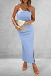 Explore More Collection - Slit Tube Midi Dress