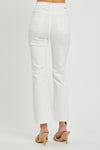 Explore More Collection - RISEN  Full Size High Rise Button Fly Straight Ankle Jeans