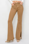 Explore More Collection - RISEN Bailey Full Size High Waist Side Slit Flare Jeans