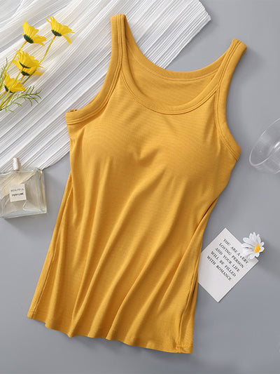 Explore More Collection - Round Neck Tank with Bra