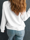 Explore More Collection - MERRY CHRISTMAS Contrast Long Sleeve Sweatshirt