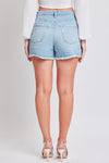 Explore More Collection - YMI Jeanswea Distressed Frayed Hem Denim Shorts