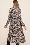 Explore More Collection - Celeste Full Size Leopard V-Neck Long Sleeve Cardigan