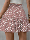 Explore More Collection - Frill Tied Printed Mini Skirt