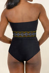 Explore More Collection - Geometric Tube Sleeveless One-Piece Swimwear