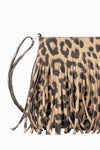 Explore More Collection - Adored PU Leather Crossbody Bag with Fringe