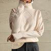 Explore More Collection - Geometric Turtleneck Long Sleeve Sweater