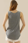 Explore More Collection - Ninexis Full Size V-Neck Curved Hem Tank