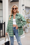 Explore More Collection - Plaid Button Up Long Sleeve Shirt