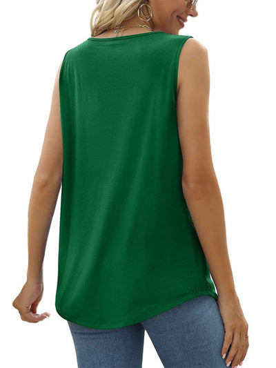 Explore More Collection - Ruched Square Neck Tank