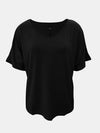 Explore More Collection - Full Size Scoop Neck Short Sleeve T-Shirt