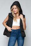 Explore More Collection - Snobbish Snap and Zip Closure Hooded Vest