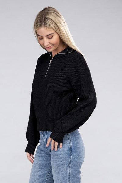 Explore More Collection - Easy-Wear Half-Zip Pullover
