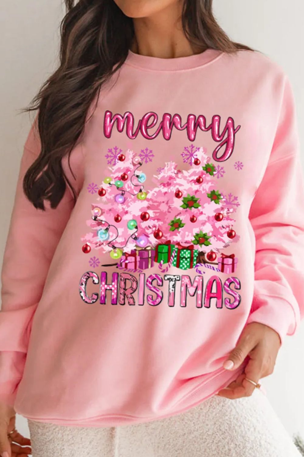 Explore More Collection - MERRY CHRISTMAS Long Sleeve Sweatshirt