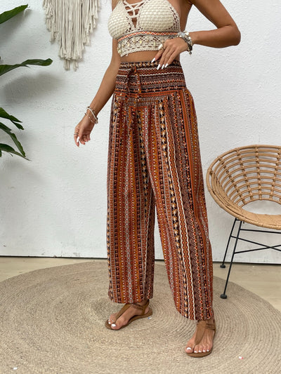 Explore More Collection - Printed Wide Leg Pants