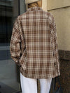 Explore More Collection - Pocketed Plaid Button Up Shacket