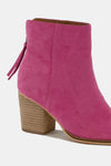 Beast Fashion Suede Point Toe Ankle Booties