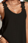 Explore More Collection - Lace Detail Scoop Neck Tank