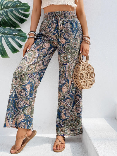 Explore More Collection - Printed Wide Leg Pants