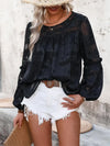 Explore More Collection - Round Neck Balloon Sleeve Blouse