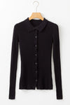 Explore More Collection - Button Up Collared Neck Cardigan