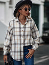 Explore More Collection - Mandy Plaid Collared Neck Long Sleeve Shirt