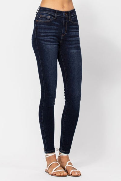 Explore More Collection - Judy Blue Full Size High Waist Handsand Skinny Jeans