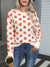 Explore More Collection - Angel Wings Maple Leaf Round Neck Long Sleeve Sweater