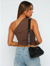 Explore More Collection - Ruched One Shoulder Tank