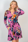 Sam - A Floral Print Gabby Style Dress with Pockets