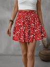 Explore More Collection - Frill Tied Printed Mini Skirt